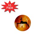 Anubis, Ancient Egyptian God Of The Dead Rituals  1  Mini Buttons (10 pack)  Front