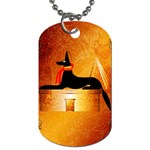 Anubis, Ancient Egyptian God Of The Dead Rituals  Dog Tag (One Side) Front