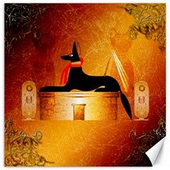 Anubis, Ancient Egyptian God Of The Dead Rituals  Canvas 12  X 12   by FantasyWorld7