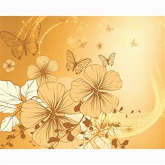 Wonderful Flowers With Butterflies Collage 8  X 10  by FantasyWorld7