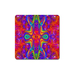 Abstract 1 Square Magnet by icarusismartdesigns