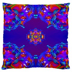Abstract 2 Large Flano Cushion Cases (two Sides)  by icarusismartdesigns