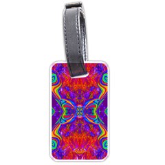 Butterfly Abstract Luggage Tag (two Sides) by icarusismartdesigns