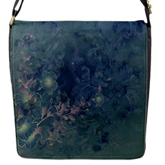 Vintage Floral In Blue Colors Flap Messenger Bag (s) by FantasyWorld7