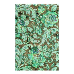 Beautiful Floral Pattern In Green Shower Curtain 48  X 72  (small) 