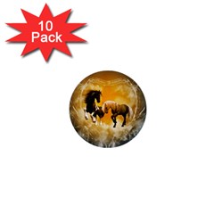 Wonderful Horses 1  Mini Buttons (10 Pack)  by FantasyWorld7