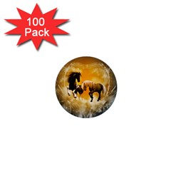 Wonderful Horses 1  Mini Buttons (100 Pack) 