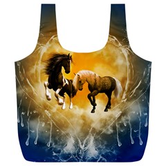 Wonderful Horses Full Print Recycle Bags (l)  by FantasyWorld7