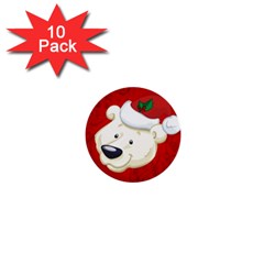 Funny Polar Bear 1  Mini Buttons (10 Pack)  by FantasyWorld7