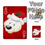 Funny Polar Bear Playing Cards 54 Designs  Front - Heart4