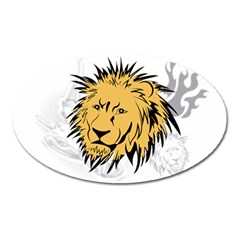 Lion Oval Magnet