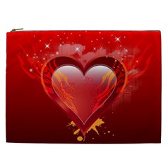 Heart Cosmetic Bag (xxl)  by EnjoymentArt