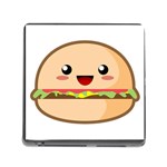 Kawaii Burger Memory Card Reader (Square) Front