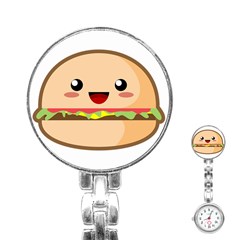 Kawaii Burger Stainless Steel Nurses Watches