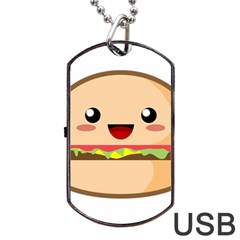 Kawaii Burger Dog Tag Usb Flash (one Side) by KawaiiKawaii