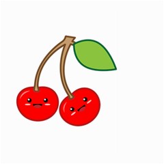 Kawaii Cherry Large Garden Flag (two Sides) by KawaiiKawaii