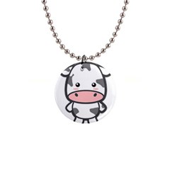 Kawaii Cow Button Necklaces