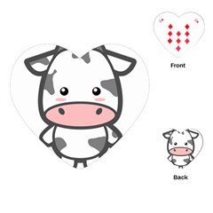 Kawaii Cow Playing Cards (heart)  by KawaiiKawaii