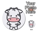 Kawaii Cow Multi-purpose Cards (Round)  Front 51