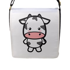 Kawaii Cow Flap Messenger Bag (l)  by KawaiiKawaii