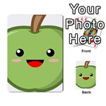 Kawaii Green Apple Multi-purpose Cards (Rectangle)  Back 20
