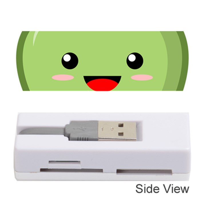 Kawaii Green Apple Memory Card Reader (Stick) 