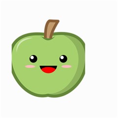 Kawaii Green Apple Small Garden Flag (two Sides) by KawaiiKawaii