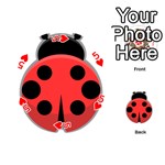 Kawaii Ladybug Playing Cards 54 (Round)  Front - Heart5