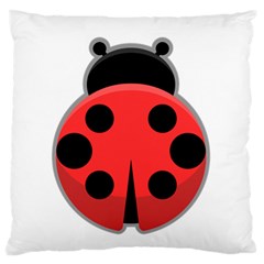 Kawaii Ladybug Large Flano Cushion Cases (one Side)  by KawaiiKawaii