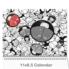 2024 Search Red Wall Calendar 11 X 8 5 (12-months) by walala