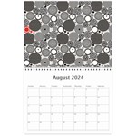 2024 Search Red Wall Calendar 11 x 8.5 (12-Months) Aug 2024