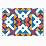 Shapes in rectangles pattern Postcard 4  x 6 