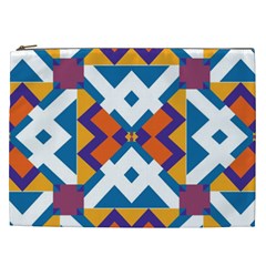 Shapes In Rectangles Pattern Cosmetic Bag (xxl) by LalyLauraFLM