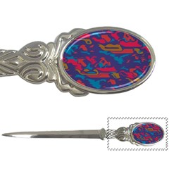 Chaos In Retro Colors Letter Opener