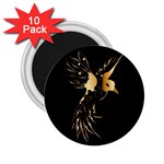 Beautiful Bird In Gold And Black 2.25  Magnets (10 pack)  Front