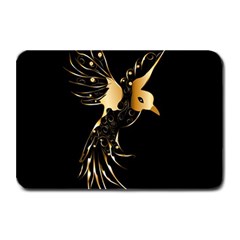 Beautiful Bird In Gold And Black Plate Mats