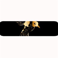 Beautiful Bird In Gold And Black Large Bar Mats