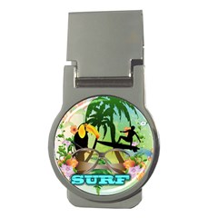 Surfing Money Clips (round)  by FantasyWorld7