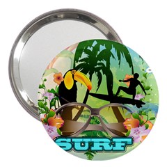 Surfing 3  Handbag Mirrors by FantasyWorld7