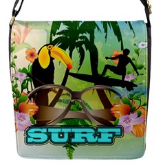 Surfing Flap Messenger Bag (s) by FantasyWorld7