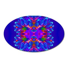 Abstract 5 Oval Magnet by icarusismartdesigns