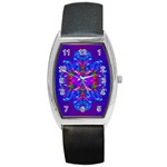 Abstract 5 Barrel Metal Watches Front