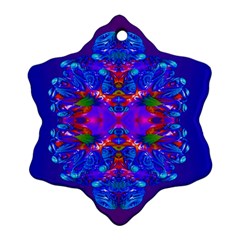 Abstract 5 Snowflake Ornament (2-side) by icarusismartdesigns