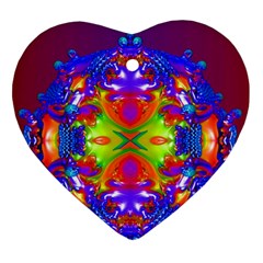 Abstract 6 Heart Ornament (2 Sides)