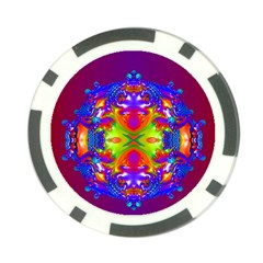 Abstract 6 Poker Chip Card Guards