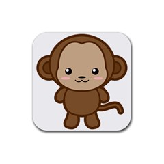 Kawaii Monkey Rubber Coaster (Square) 