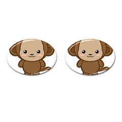 Kawaii Monkey Cufflinks (Oval)