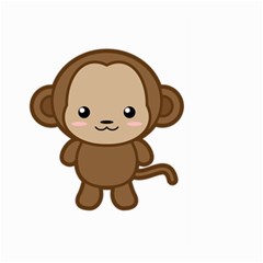 Kawaii Monkey Large Garden Flag (Two Sides)