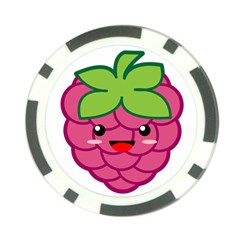 Raspberry Poker Chip Card Guards by KawaiiKawaii