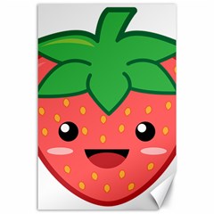 Kawaii Strawberry Canvas 24  X 36  by KawaiiKawaii